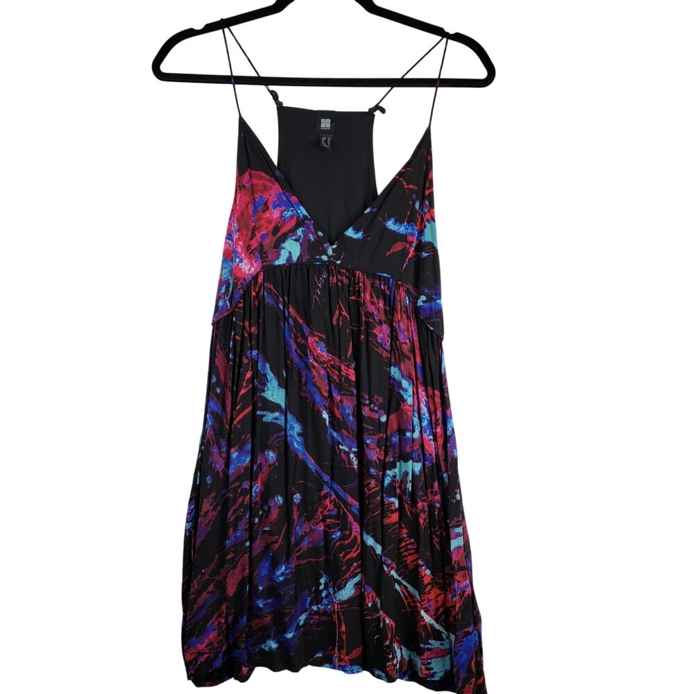 Insight Women's Size 6 Psychedelic Racerback Mini Dress E-Girl‎ Whimsigoth Y2K